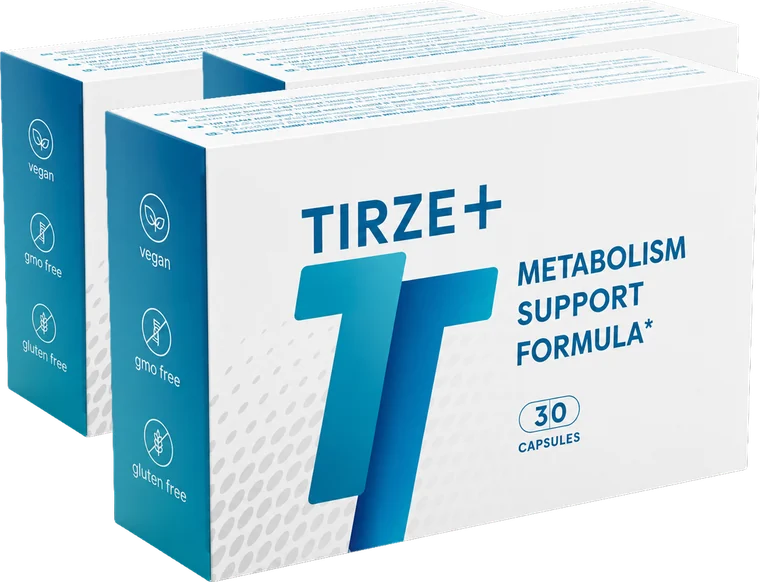 Kolme pakkausta Tirze+ Diet Capsules